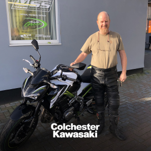 Tim collecting his Z900