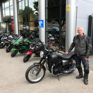 Kevin collecting his W800