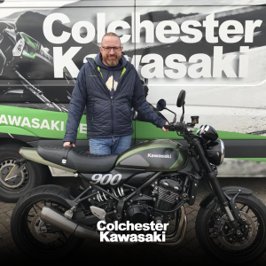 Scott Charles Carberry taking delivery of his Z900RS